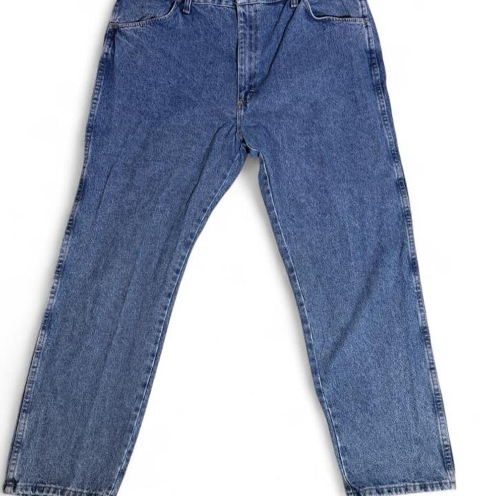Men Rustler blue denim jeans 90'S Retro Minimalist